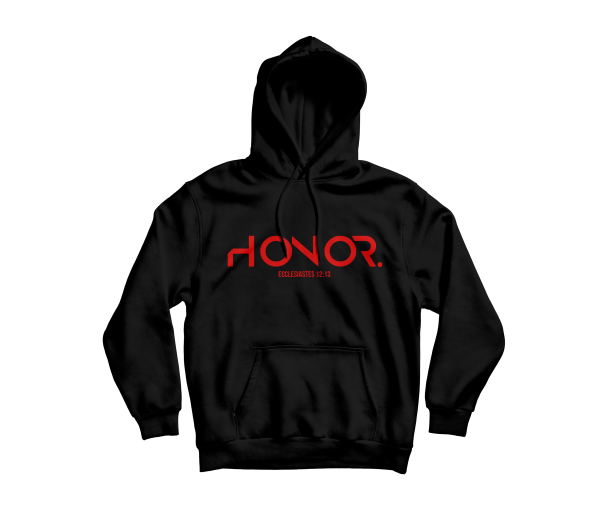 "Black & Red" Honor Hoodie - Vision Apparel Inc.