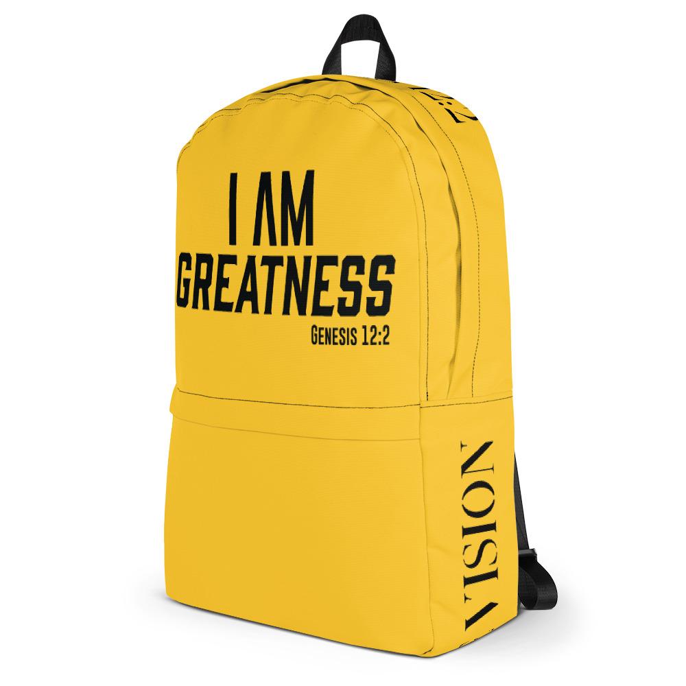 I Am Greatness Backpack - Vision Apparel Inc.