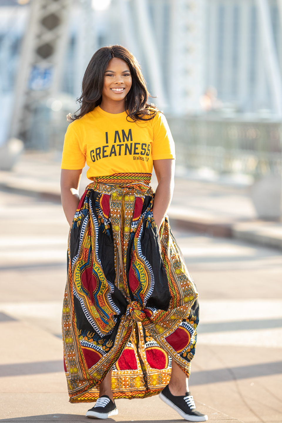 I AM Greatness Shirt (Gold) - Vision Apparel Inc.