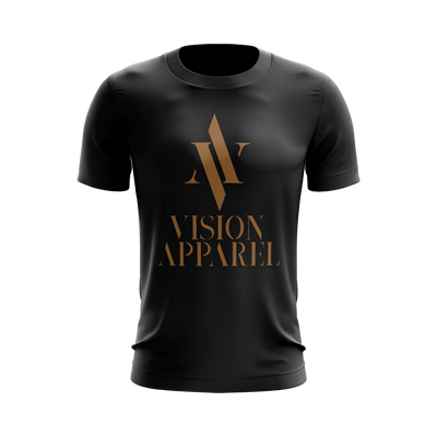 Vision Apparel Logo Shirt (Black) - Vision Apparel Inc.